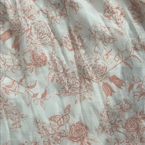 ⭐️NWT HUNTER & BROWN Toile Floral Maxi Dress Sweetheart Pleats Coquette Coastal - Picture 14 of 15